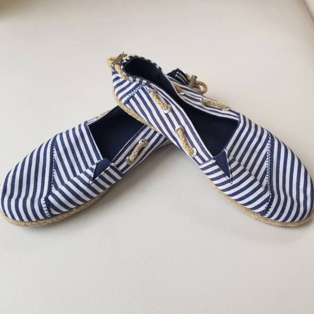 Nautica - Rudder 2 - blue & white striped espadrilles